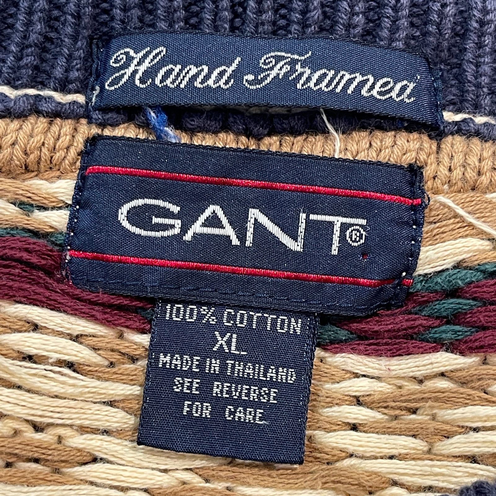 Gant GANT Hand Framed Cotton Fair Isle Sweater Size XL Size US XL / EU 56 / 4 - 5 Thumbnail