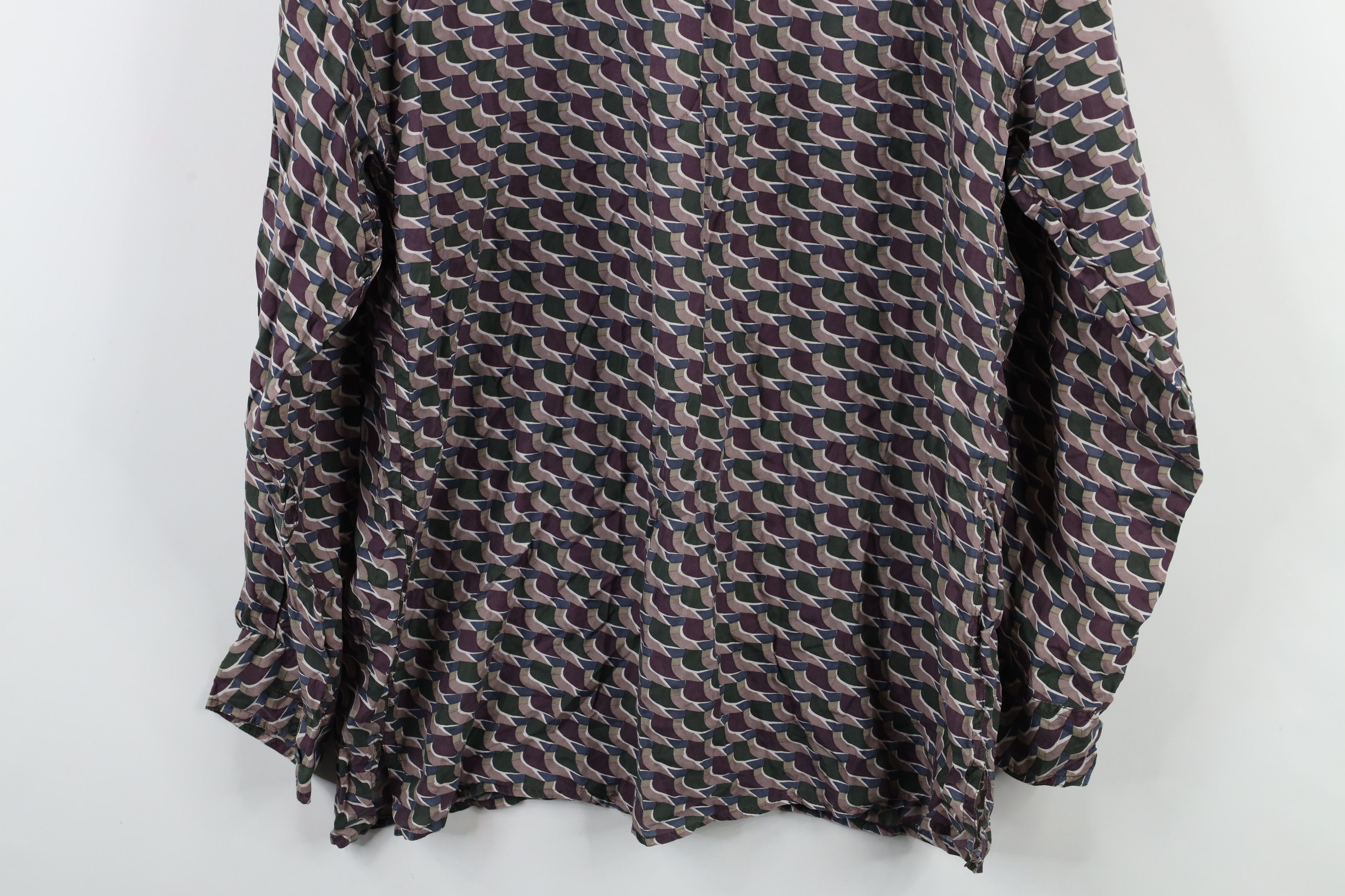 Vintage Vintage 90s Streetwear Long Sleeve Collared Button Shirt Size US L / EU 52-54 / 3 - 10 Thumbnail