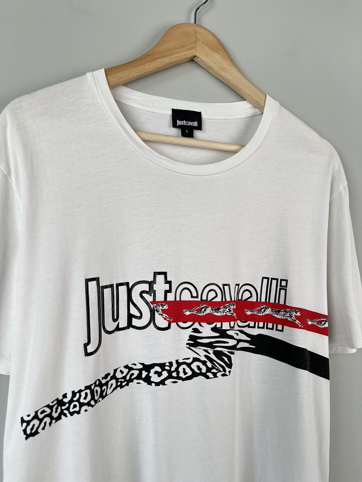 Just Cavalli Just Cavalli Print Logo Tee Size US L / EU 52-54 / 3 - 3 Thumbnail