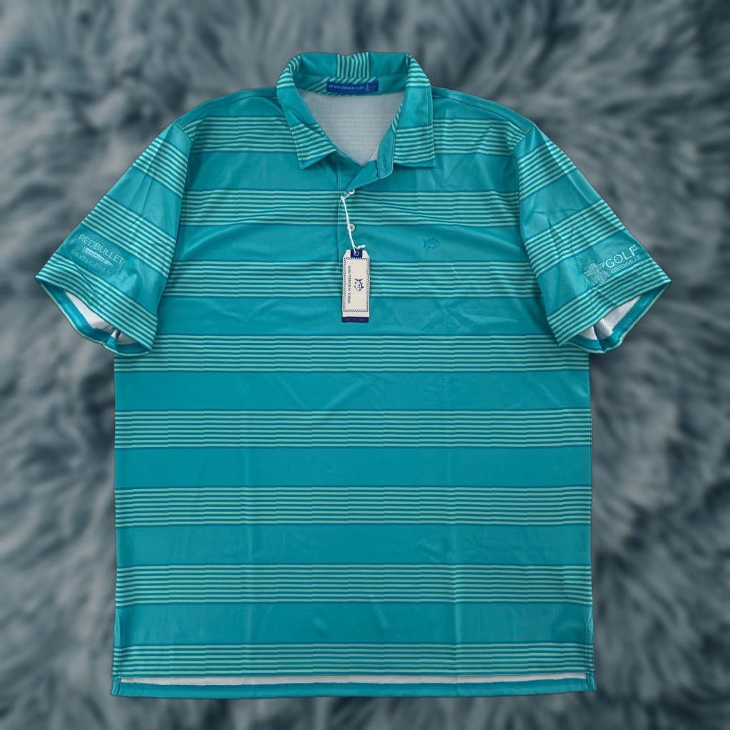 Southern Tide Southern Tide Shirt Adult 2XL Blue Polo Tide To Trail Golf Greenville Mens NEW Size US XXL / EU 58 / 5 - 1 Thumbnail