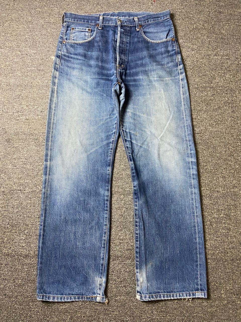 Levi's 🔥 LEVIS Selvedge Distressed Denim Jeans 🔥 (135) Size US 34 / EU 50 - 1 Thumbnail