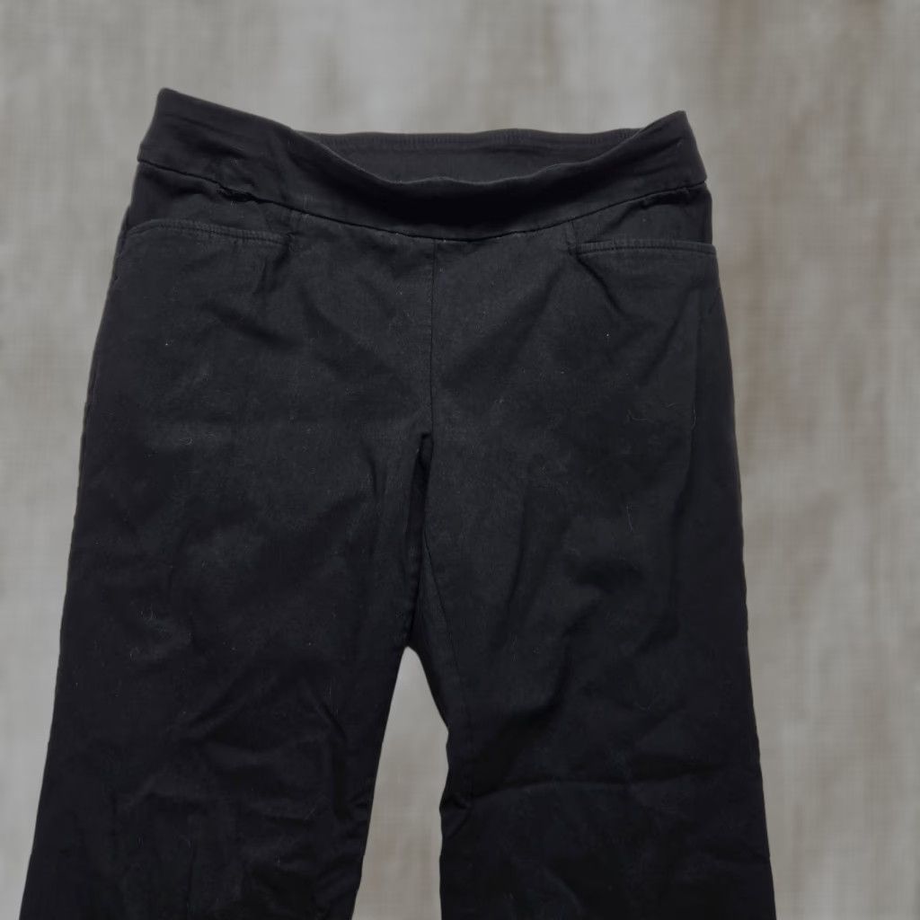 Vintage Time And Tru Pants Dress Pants Elastic Waist Black Adult Womens PM Petite Medium 30in Inseam 28in Womens Pants Size 32" / US 10 / IT 46 - 1 Thumbnail