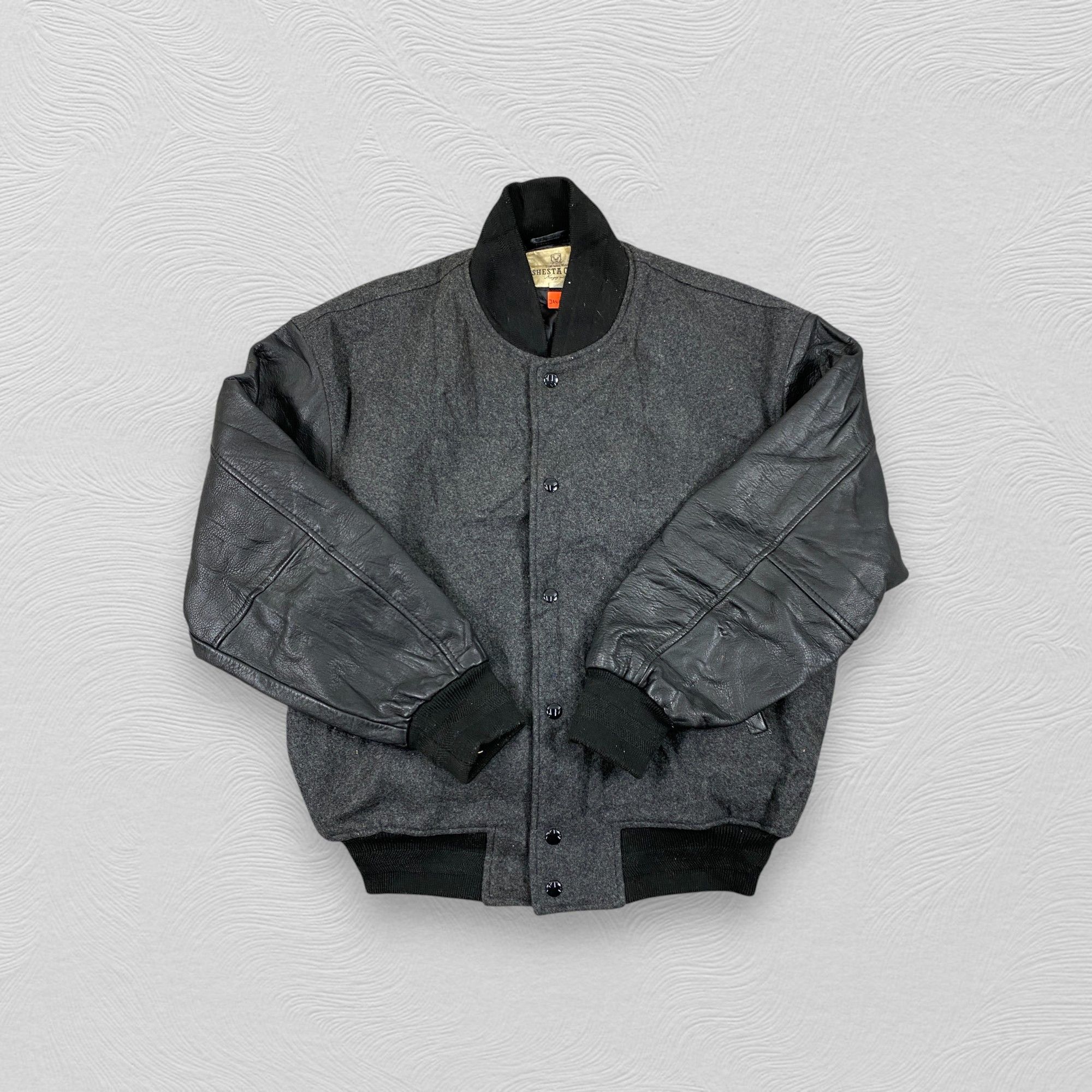 Japanese Brand Vintage Varsity Wool And Leather Large Jacket- J448 Size US L / EU 52-54 / 3 - 4 Thumbnail