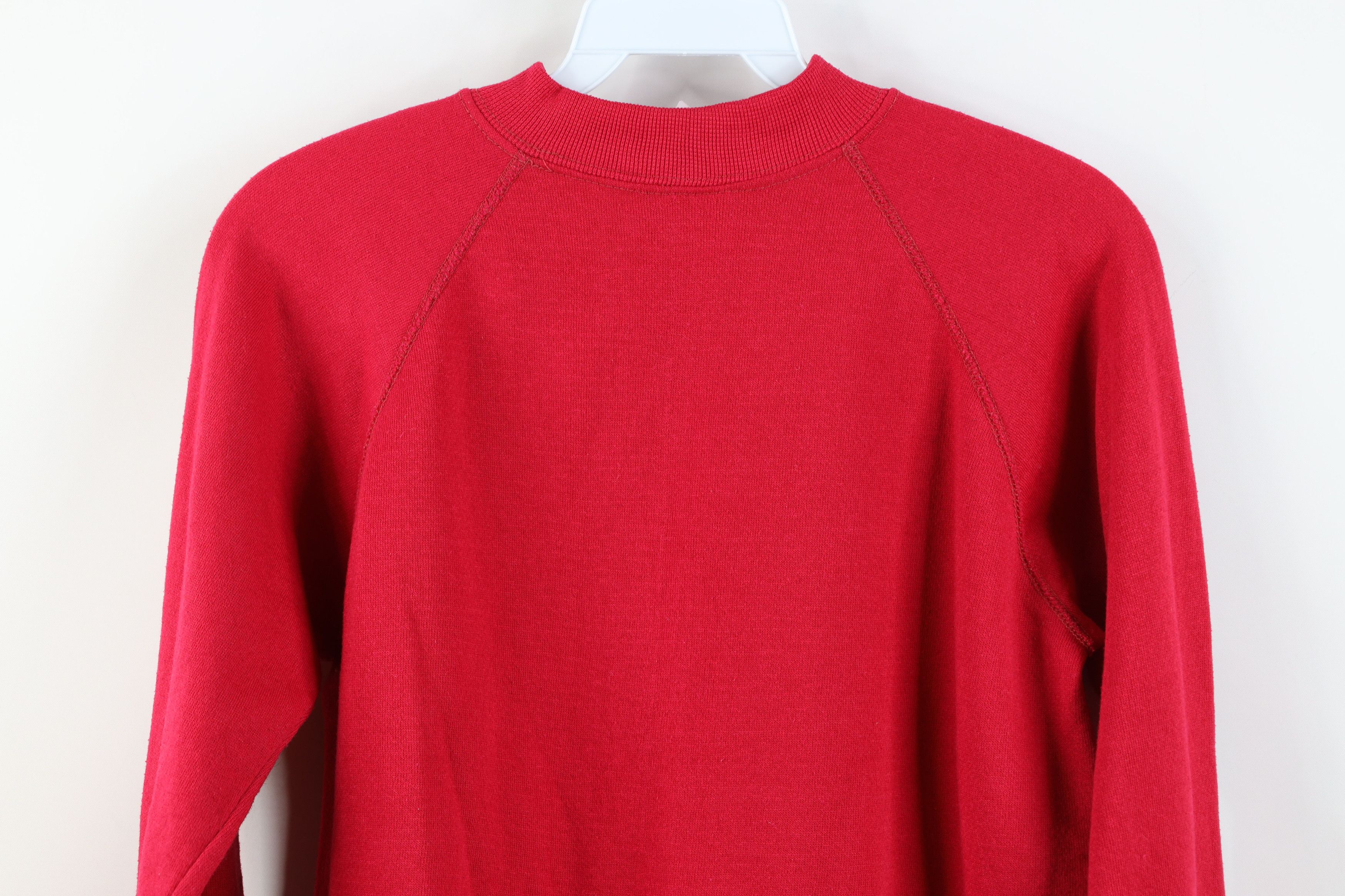 Vintage Vintage 70s Streetwear Raglan Sweatshirt Reddish Pink USA Size M / US 6-8 / IT 42-44 - 11 Thumbnail