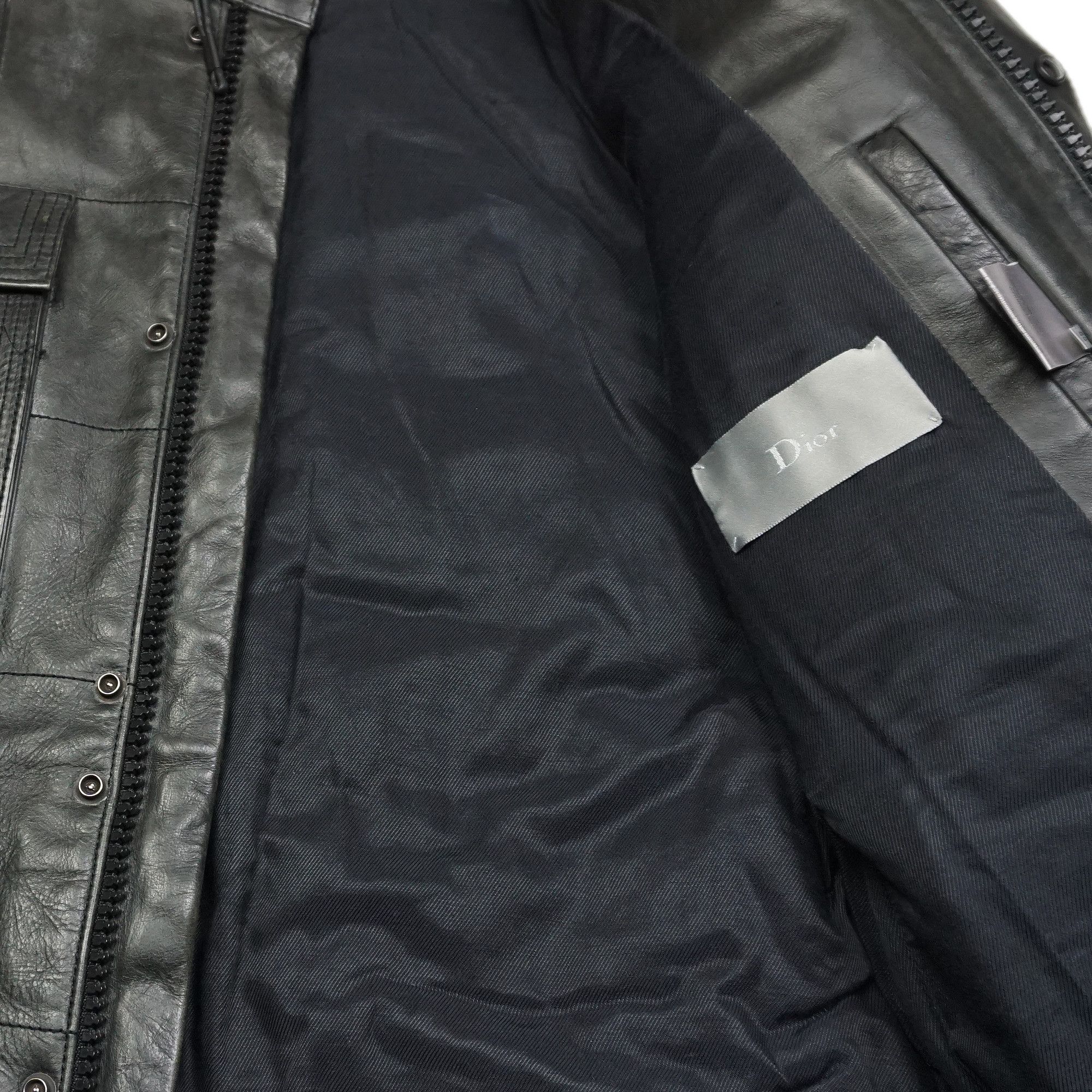 Dior Homme AW03 Luster Campaign M65 Leather Jacket