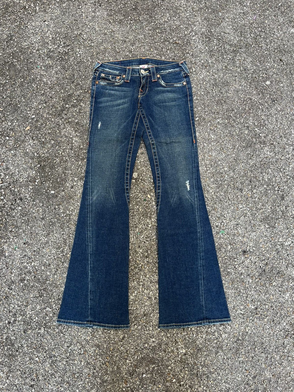 True Religion Vintage True Religion Flare Jeans Size 27" / US 4 / IT 40 - 2 Thumbnail