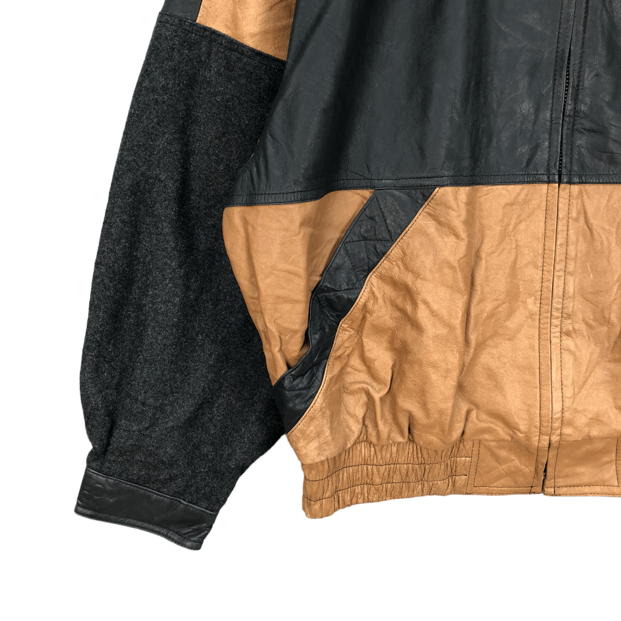 Japanese Brand J ELKINS BY ALAMO UOMO UCLA BRUINS WOOL LEATHER JACKET #6343 Size US XL / EU 56 / 4 - 10 Thumbnail