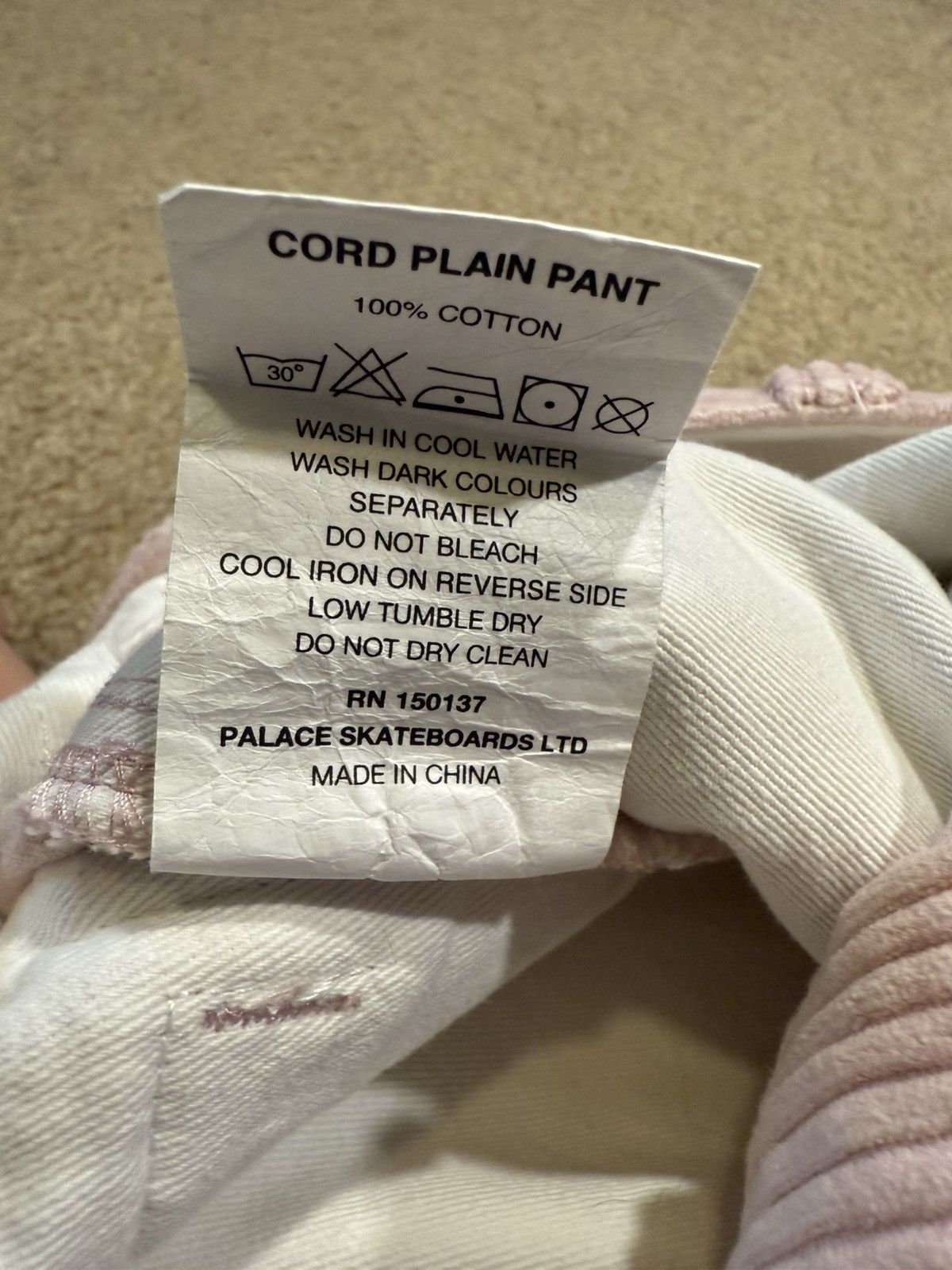 Palace Palace pink corduroy pants Size US 34 / EU 50 - 6 Thumbnail