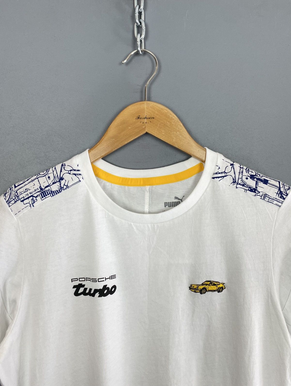 Puma 🏎️ Puma x Porche Turbo Racing Logo Hype T-shirt White Top Size US S / EU 44-46 / 1 - 2 Thumbnail
