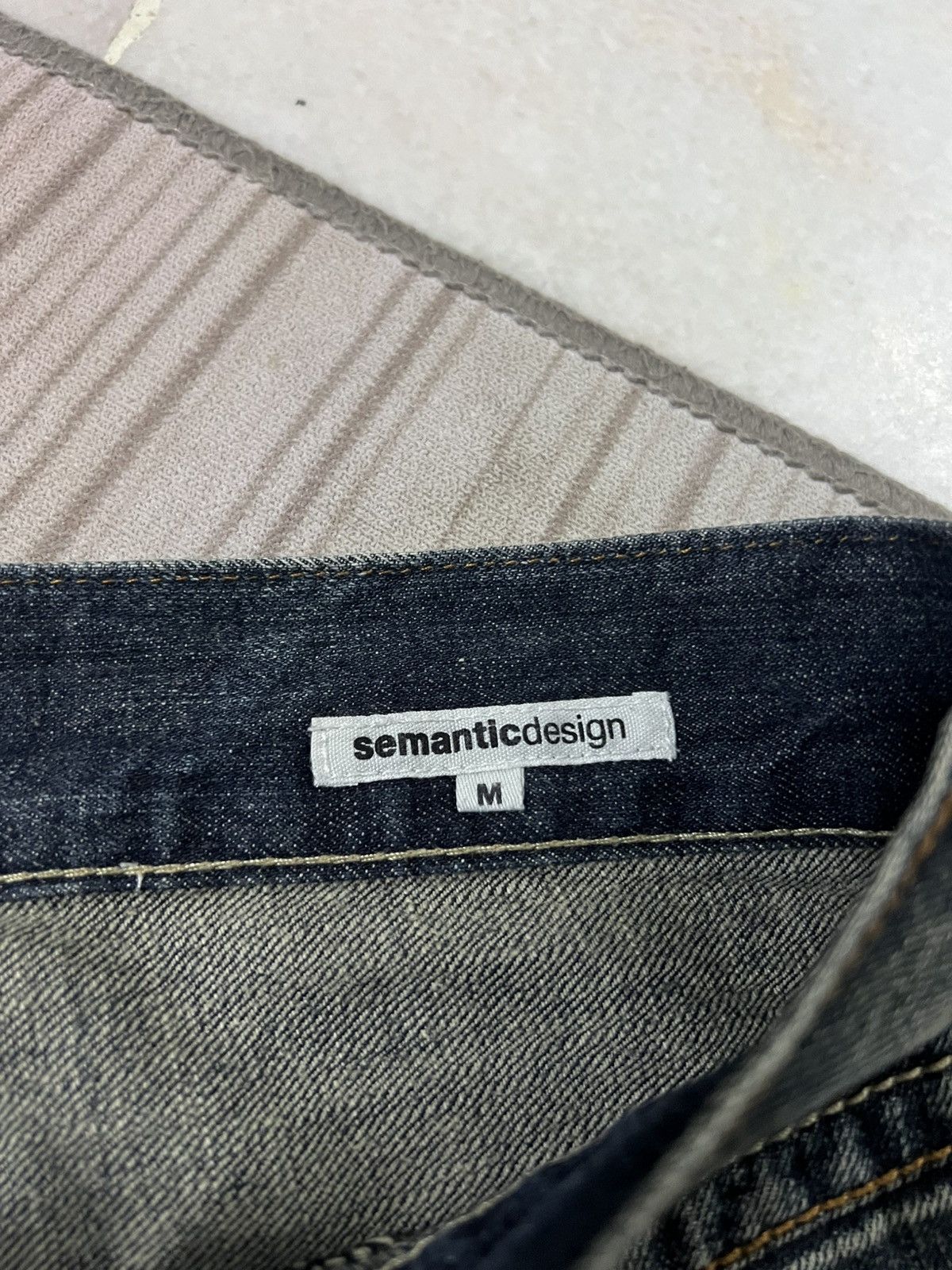 Japanese Brand 💥Flare💥Semantic Design Snake Skin Twist Leg Distress Jean Size US 32 / EU 48 - 18 Thumbnail