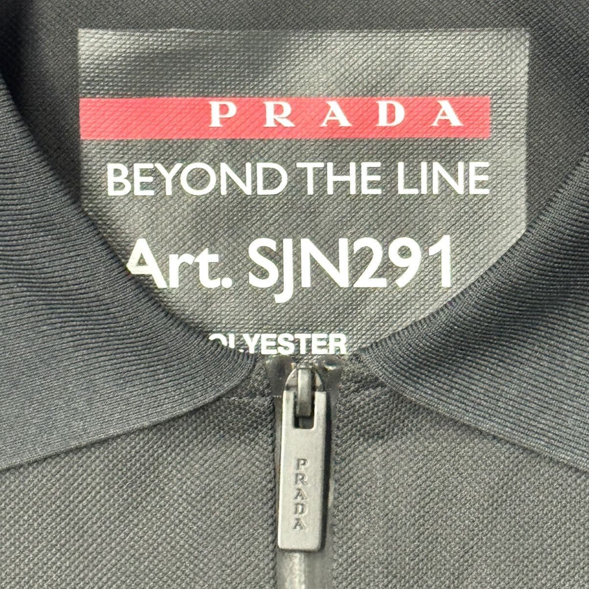 Prada Prada Linea Rossa Beyond The Line Pique Polo Shirt Black Size US S / EU 44-46 / 1 - 4 Thumbnail
