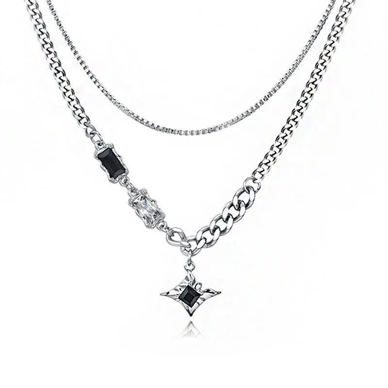 Other Retro punk necklace star chain rock gothic style Size ONE SIZE - 2 Thumbnail