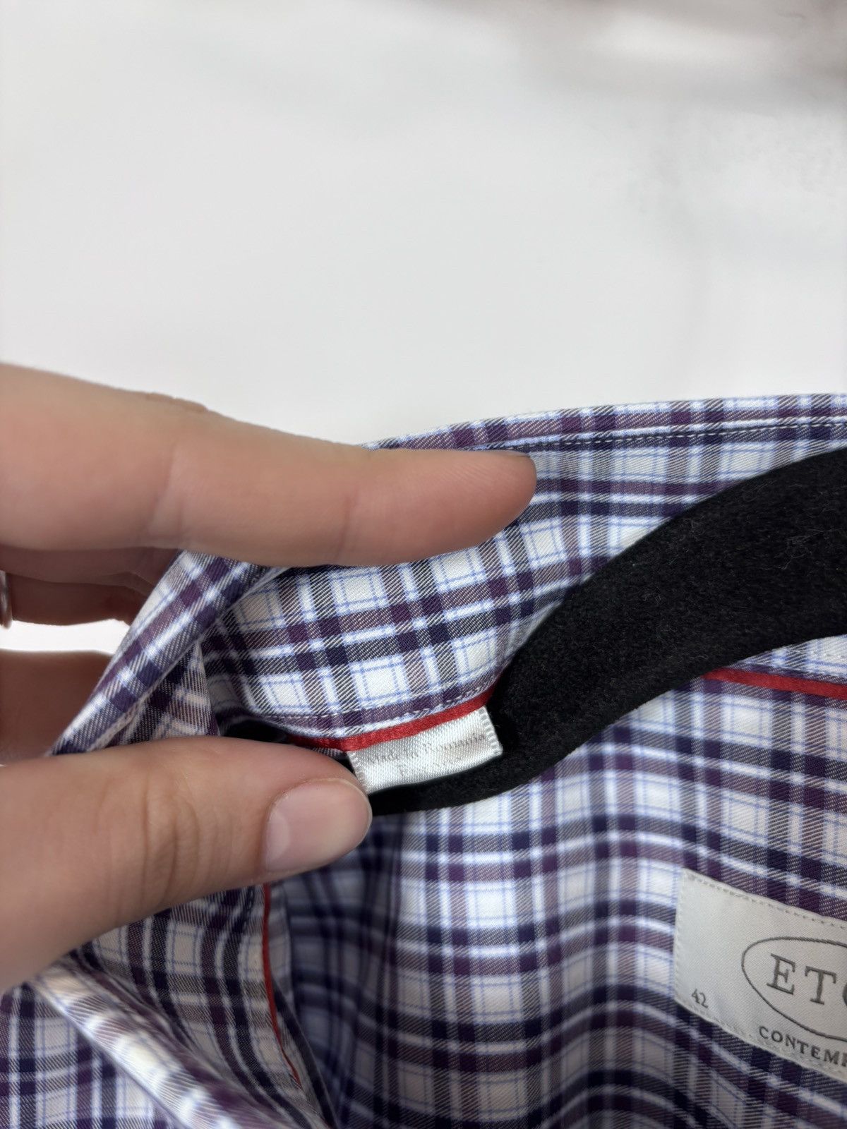 Eton Eton Men’s Contemporary Fit Multicolor Check Button Up Shirt Size US L / EU 52-54 / 3 - 10 Thumbnail