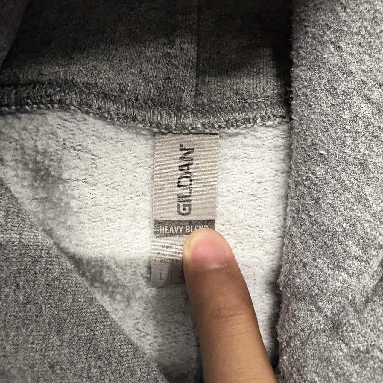 Japanese Brand × Vintage Crazy Vintage Y2K/2000s Blank Grey Quality Minimalist Essential Hoodie! Size US L / EU 52-54 / 3 - 3 Thumbnail