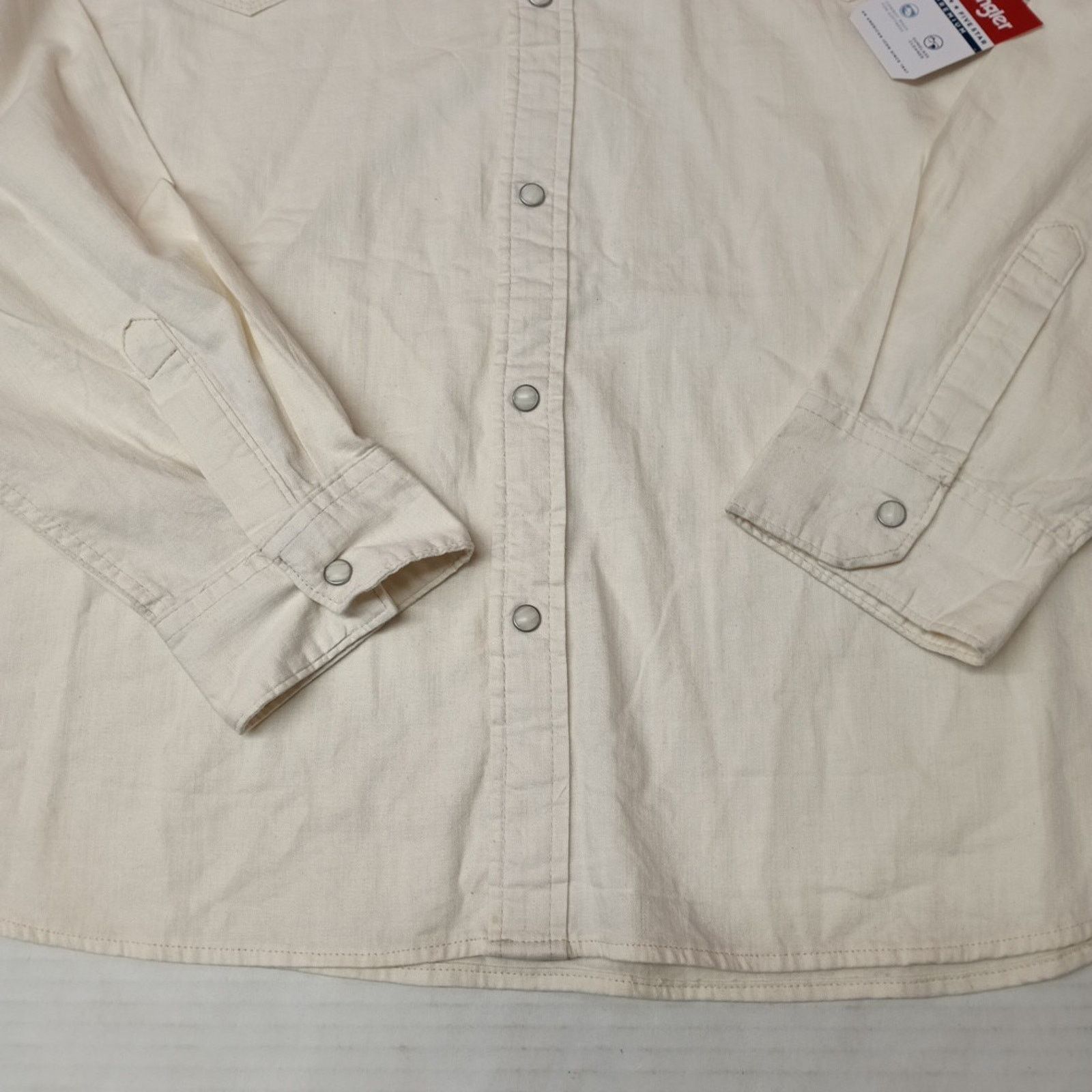 Wrangler Wrangler Snap Woven Shirt Men's 3XL Cowboy Wash Beige LS Size US XXL / EU 58 / 5 - 2 Thumbnail