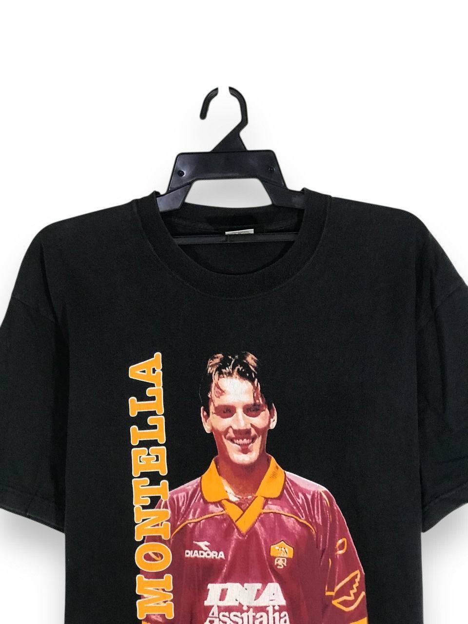 Vintage Vintage Vincenzo Montella as roma striker number 9 Size US M / EU 48-50 / 2 - 2 Thumbnail
