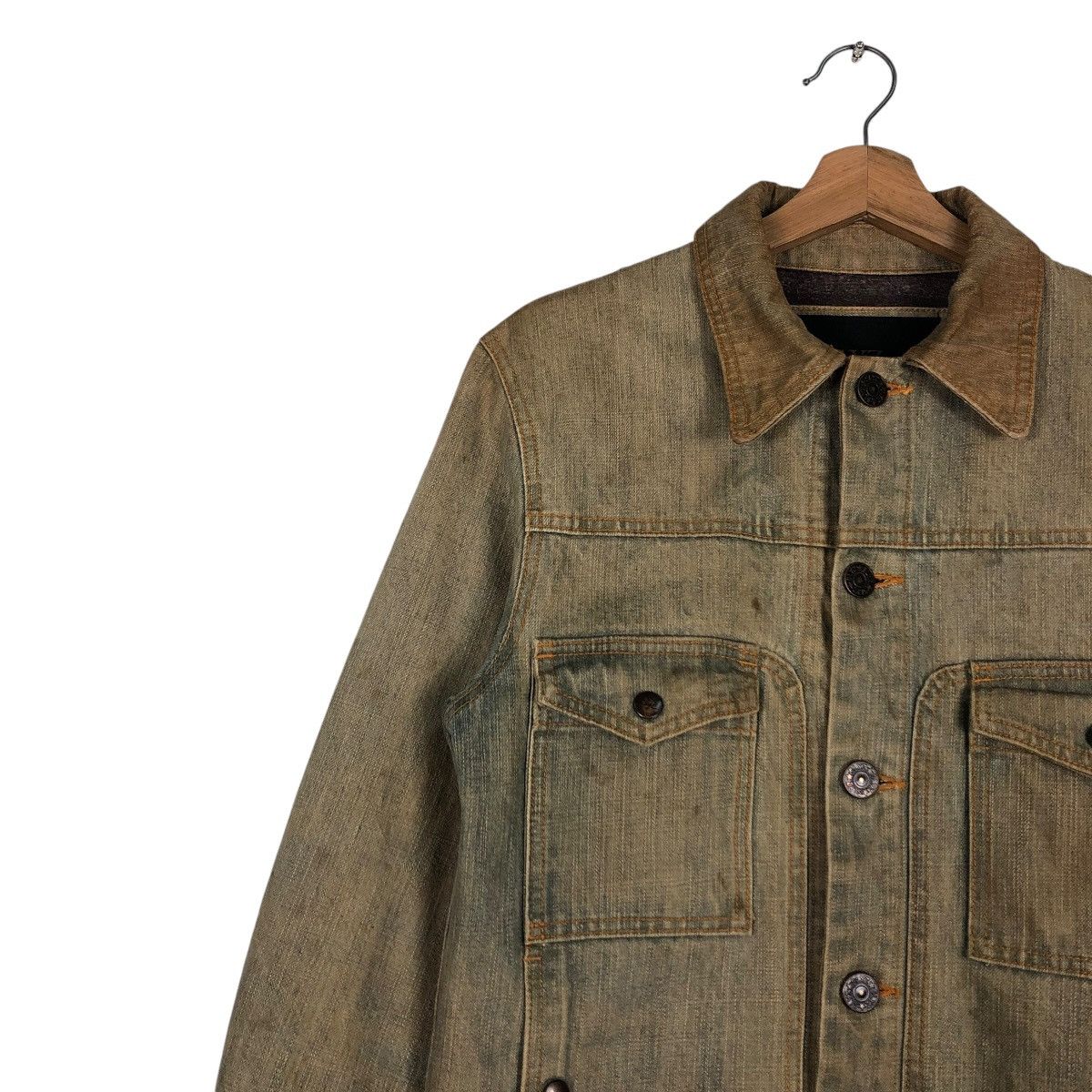Hysteric Glamour 🔥VINTAGE CROPPED BIKER DENIM JACKET SLYZ JAPAN MADE Size US S / EU 44-46 / 1 - 7 Thumbnail