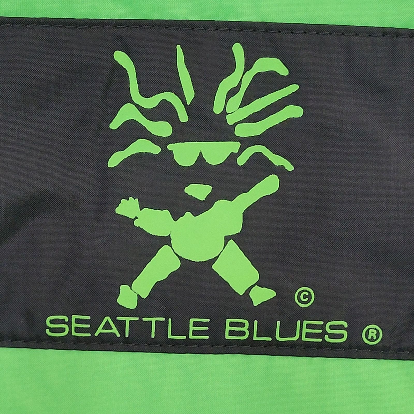 Vintage VTG 90s Seattle-Blues Anorak Windbreaker M Neon Green Baggy Size US M / EU 48-50 / 2 - 8 Thumbnail