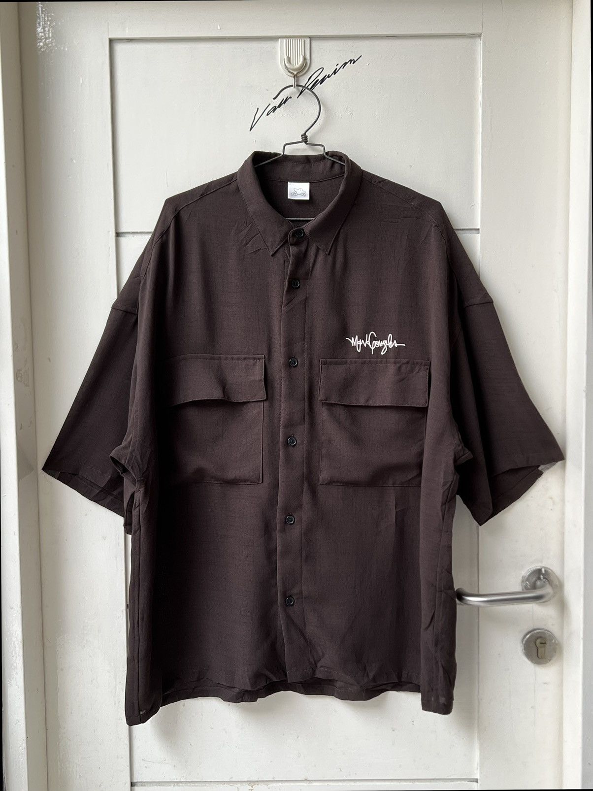 Other Mark Gonzales Brown Boxy Outer Shirt Size US XL / EU 56 / 4 - 9 Thumbnail