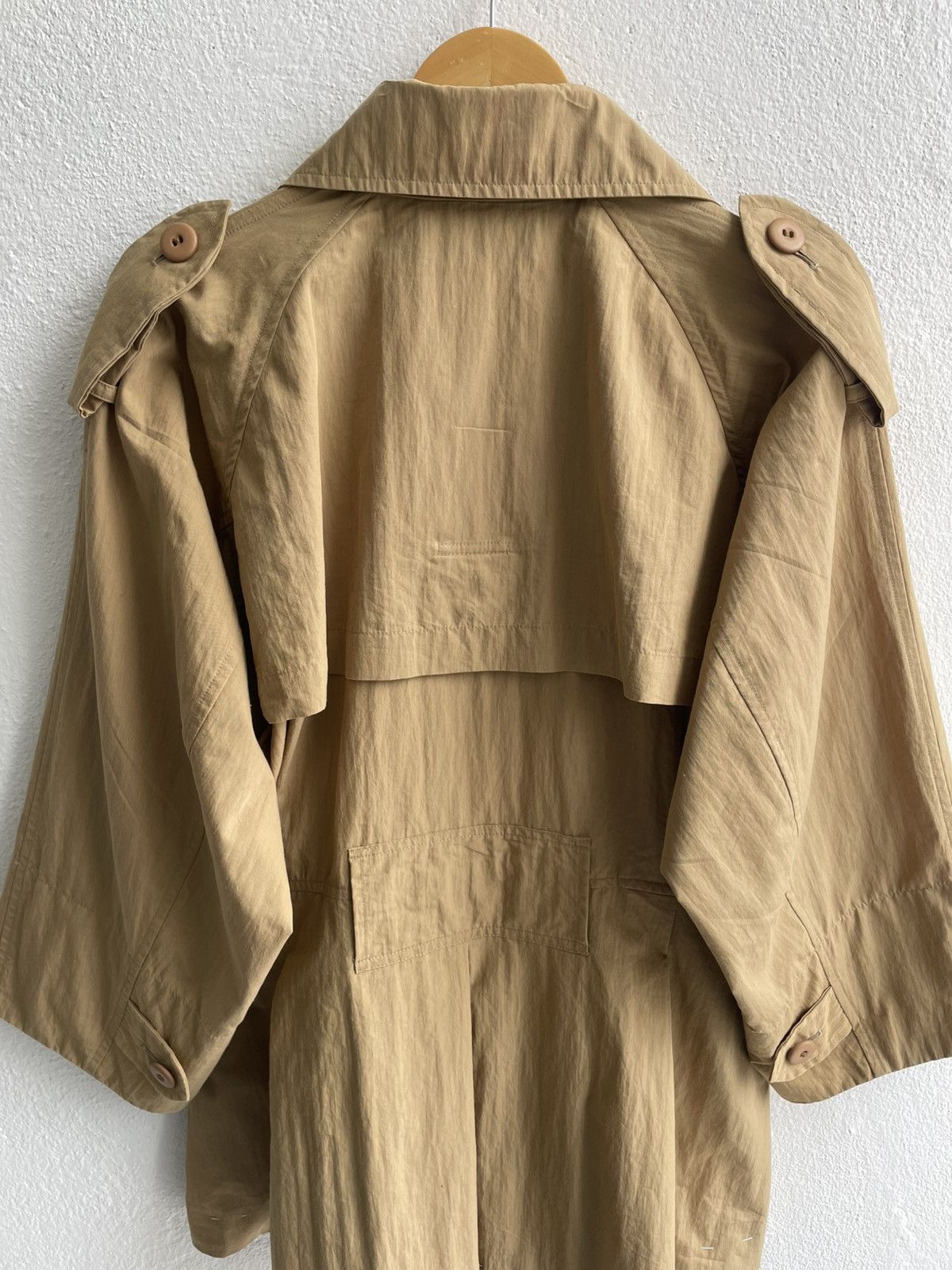 Issey Miyake Vintage 80's Issey Miyake Windcoat Oversize Long Coat Size US S / EU 44-46 / 1 - 16 Thumbnail