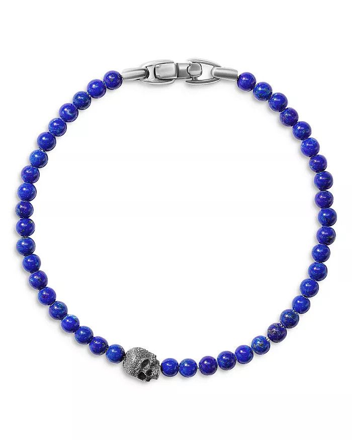 David Yurman o1w1db10325 Size:OS/Memento Mori Station Bracelet in Blue Size ONE SIZE - 2 Thumbnail