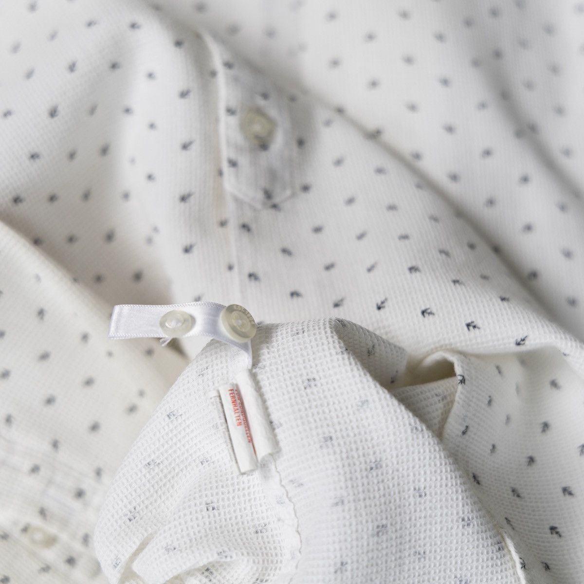 Burton Burton Menswear London Mens White Printed Button Down LS Size US XL / EU 56 / 4 - 5 Thumbnail