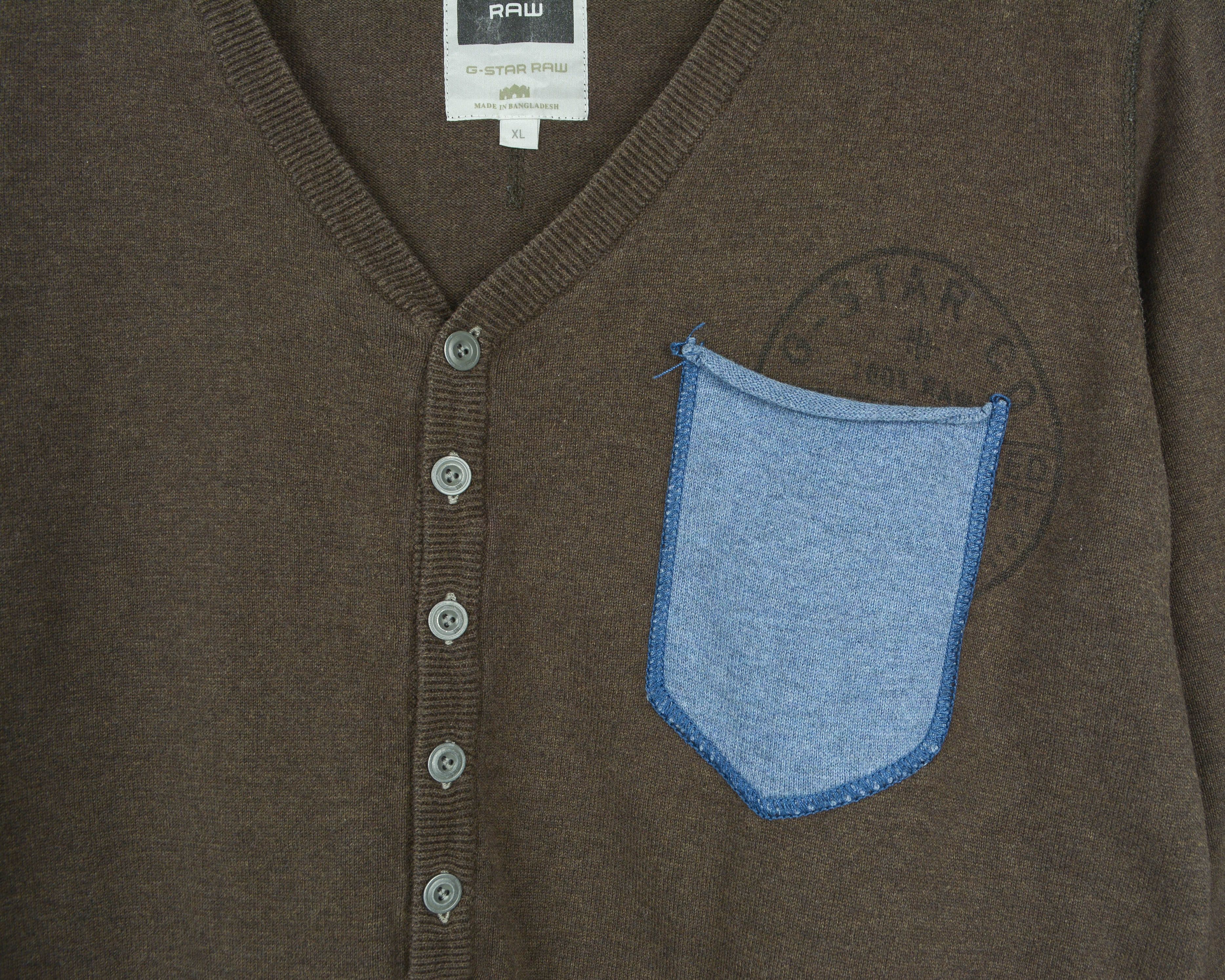 G-Star Porter Vest Knit Sweater XL Cardigan Jumper Sweatshirt Top Size US XL / EU 56 / 4 - 4 Thumbnail