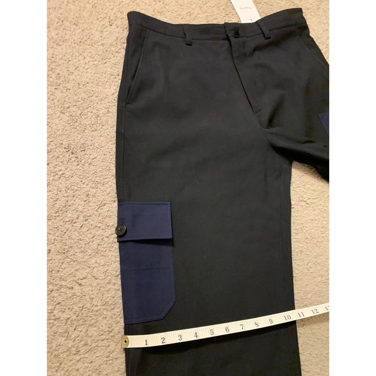 Theory THEORY PROJECT NAVY WIDE LEG CARGO PANTS Size US 32 / EU 48 - 12 Thumbnail
