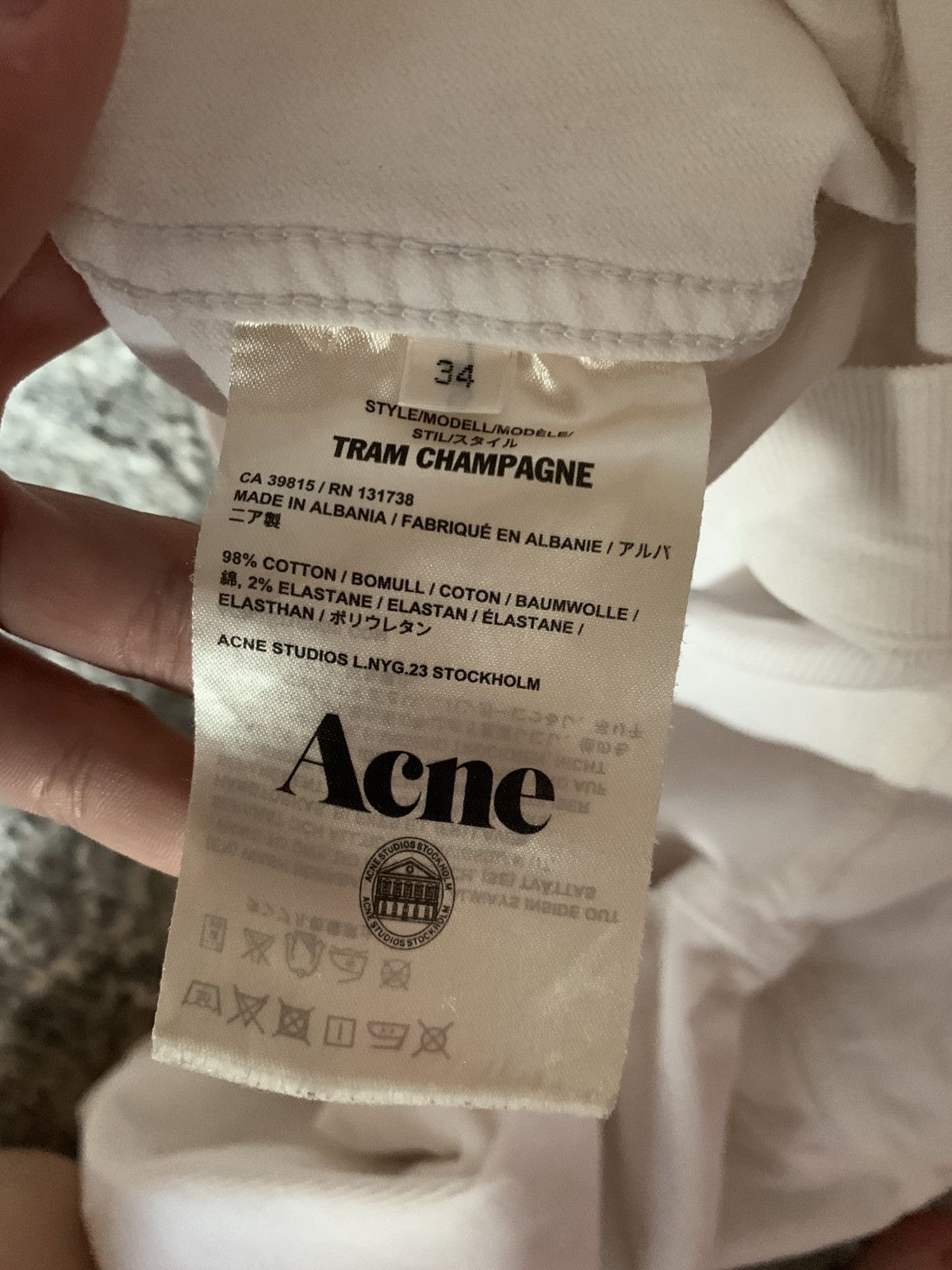 Acne Studios 🔥ACNE STUDIOS WOMENS CORDUROY DENIM JACKET Size XS / US 0-2 / IT 36-38 - 12 Thumbnail