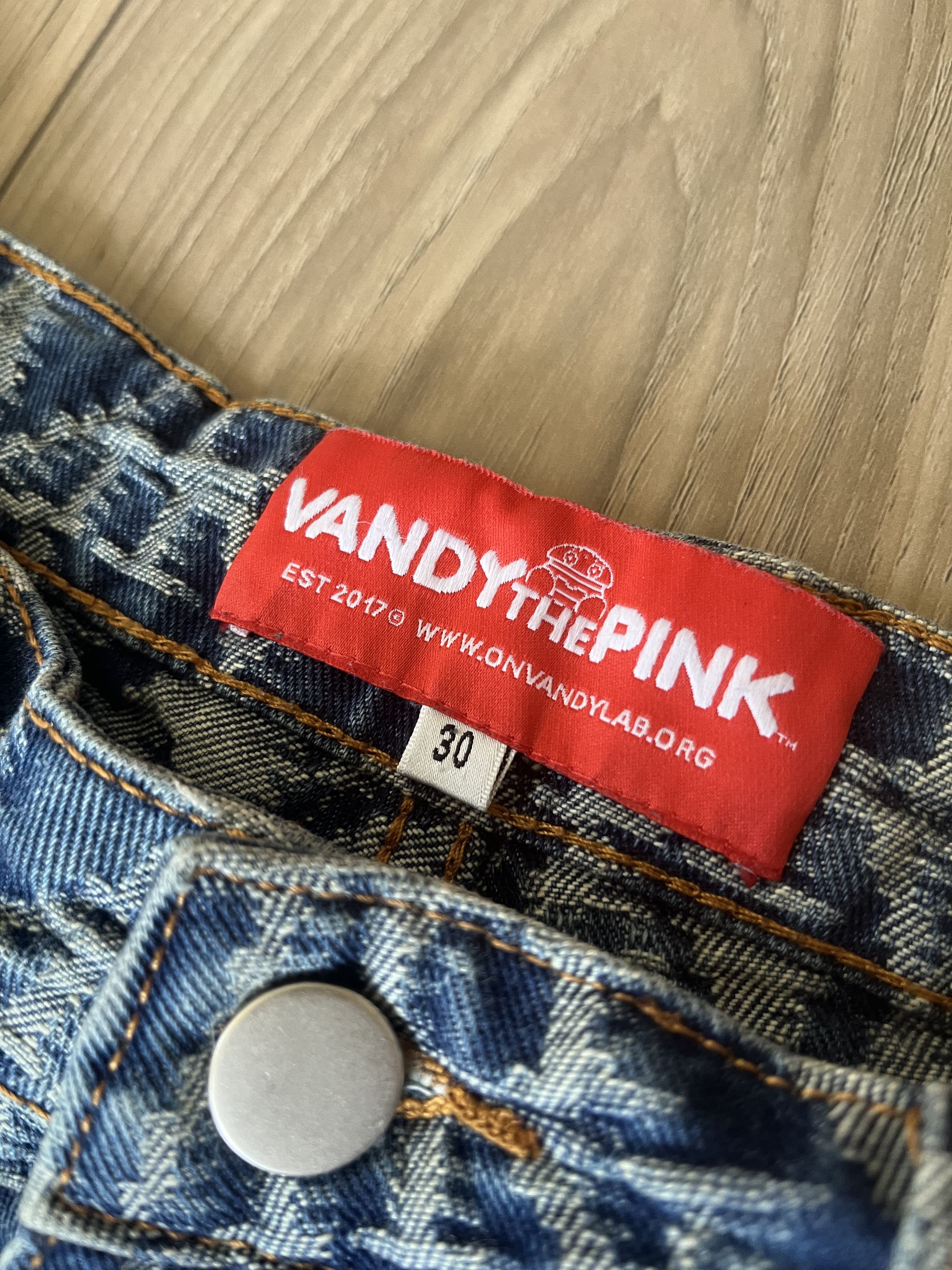 Vandy The Pink VANDY THE PINK LOGO MONOGRAM DENIM JEANS Size 30" / US 8 / IT 44 - 4 Thumbnail
