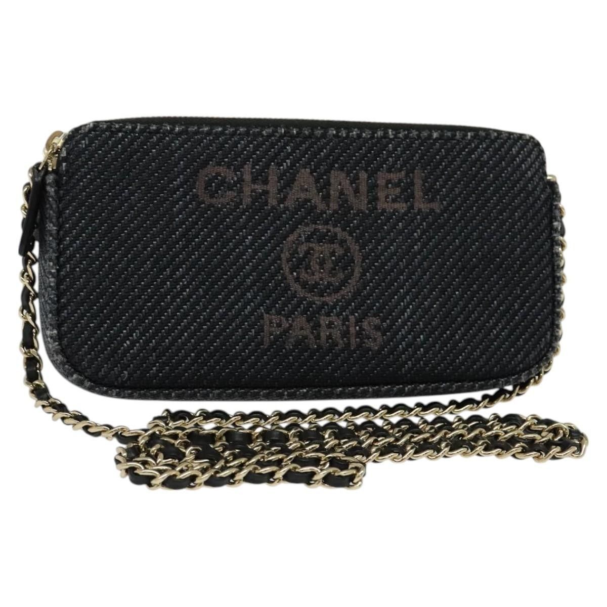 Chanel Chanel Deauville Chain wallet Raffia Size ONE SIZE - 1 Thumbnail