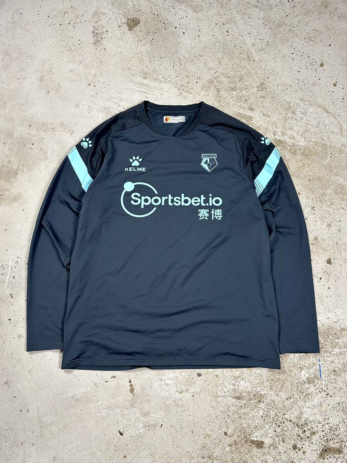 Vintage Kelme x Watford Training Top Long Sleeve Jersey Size US XXL / EU 58 / 5 - 1 Thumbnail