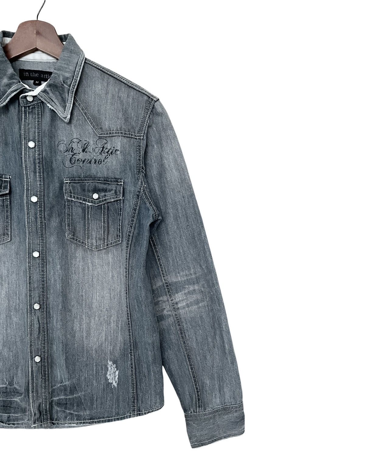 If Six Was Nine × In The Attic Vintage Brand In The Attic Western Denim Shirt 2000s Size US M / EU 48-50 / 2 - 6 Thumbnail