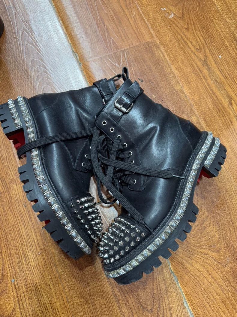 Louis Vuitton Black Studded High Top Sneakers Size 38 -2505 Size US 7.5 / EU 40-41 - 2 Thumbnail