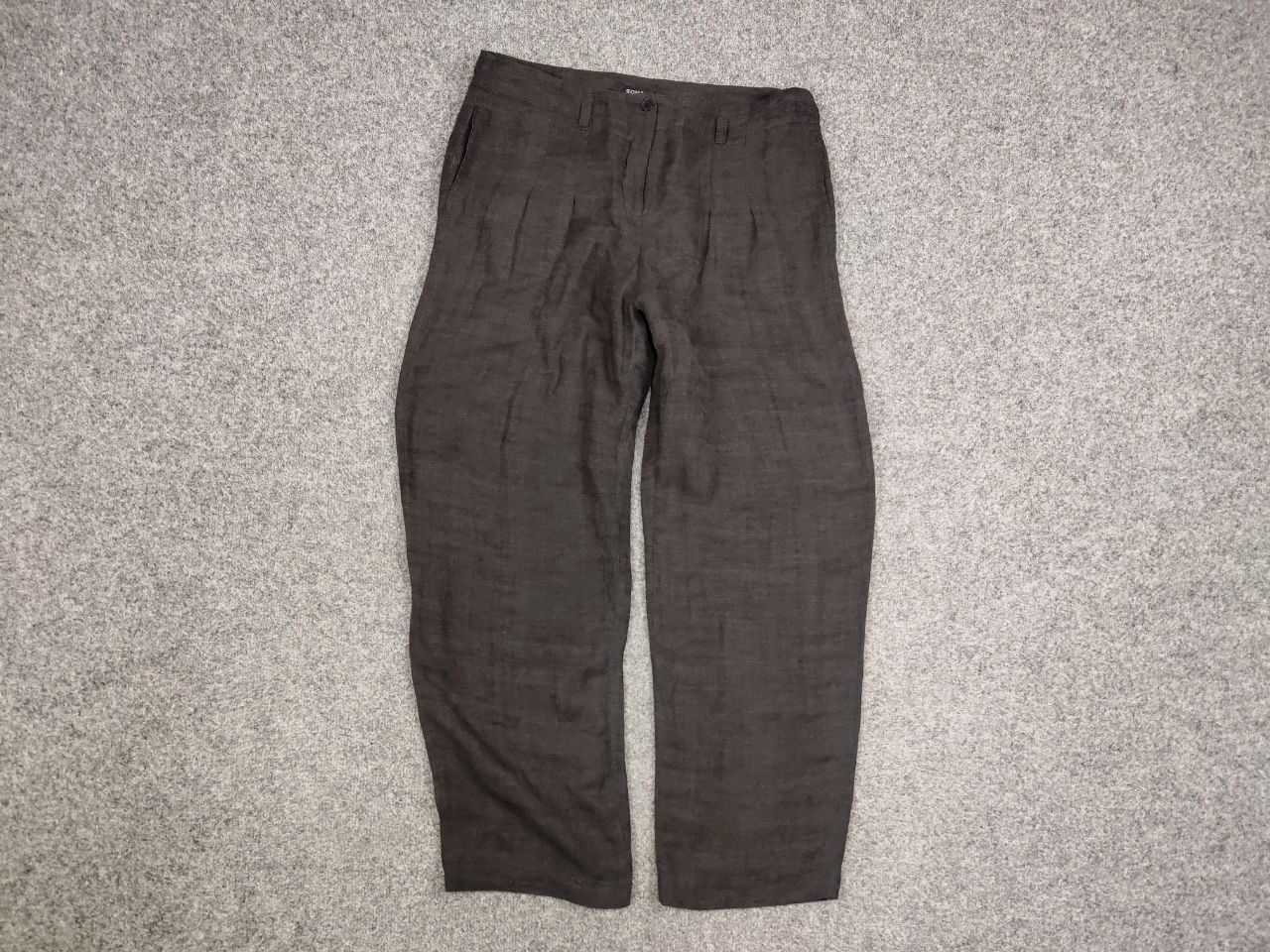 Sonia Rykiel Vintage 90's Sonia Rykiel Design Wide Leg Dark Brown Pants Size 40" / US 18 - 9 Thumbnail