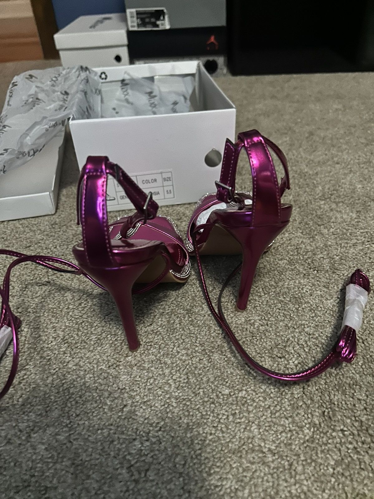 Other Mixxshuz Geniagin Fuchsia Heels Size US 5.5 / IT 35.5 - 5 Thumbnail