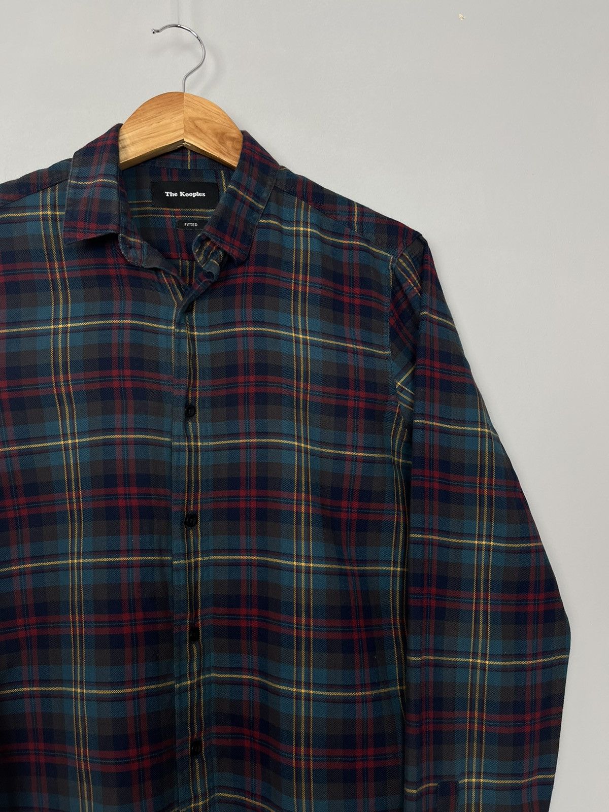 The Kooples The Kooples Plaid Cotton Long Sleeve Shirt Size US S / EU 44-46 / 1 - 3 Thumbnail