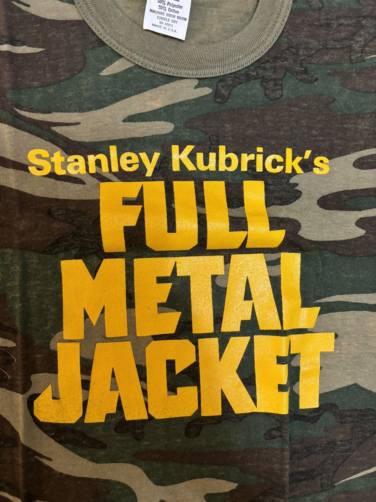Vintage Rare Vintage 80s Full Metal Jacket Kubrick War Movie Tee Size US L / EU 52-54 / 3 - 6 Thumbnail
