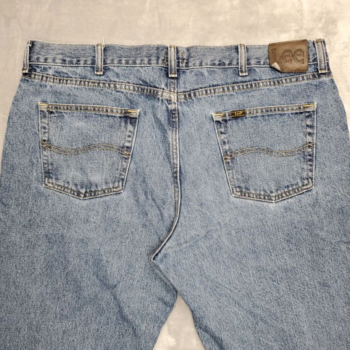 Lee Lee Jeans Mens 40x32 Blue Denim Regular Fit 100% Cotton Everyday Comfort Pants Size US 40 / EU 56 - 7 Thumbnail