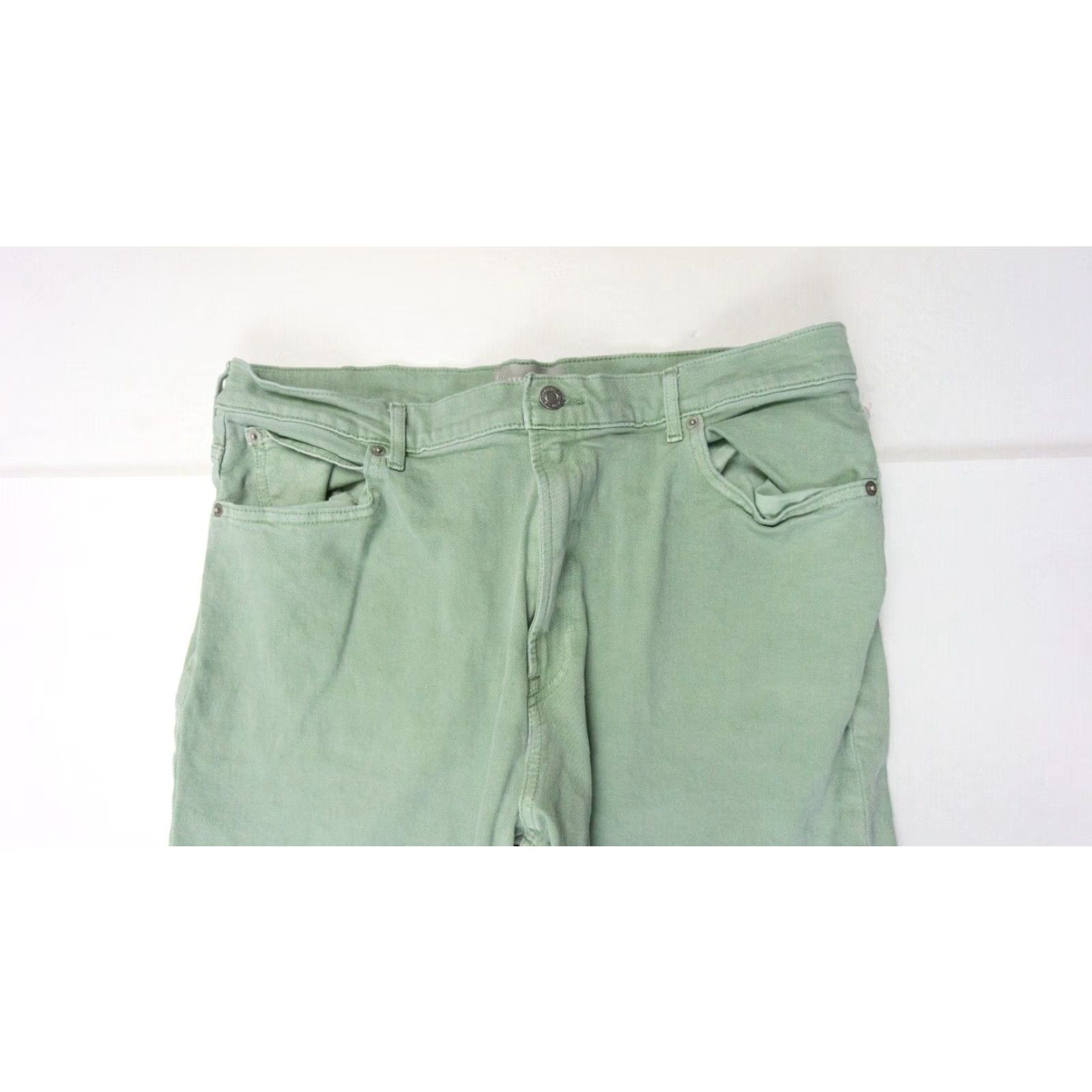 Everlane Everlane The Way High Jeans - Women’s Denim 33 Tall Green High Rise Straight Leg 5-Pocket Jeans Womens Size 24" / US 00 / IT 34 - 2 Thumbnail