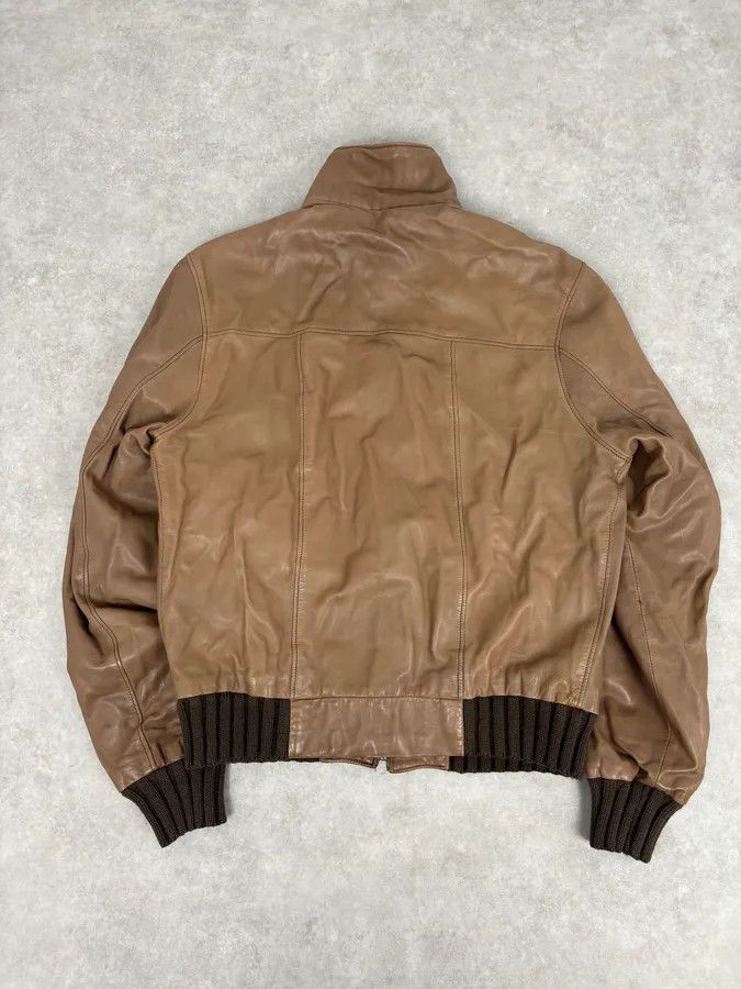 Daniele Alessandrini 2000s Daniele Alessandrini Agent Beige Leather Jacket Size US M / EU 48-50 / 2 - 6 Thumbnail