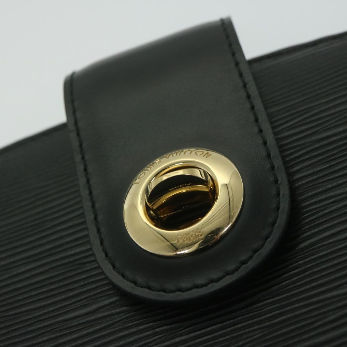 Louis Vuitton LOUIS VUITTON Epi Capuchin Shoulder Bag Black M52342 Size ONE SIZE - 9 Thumbnail