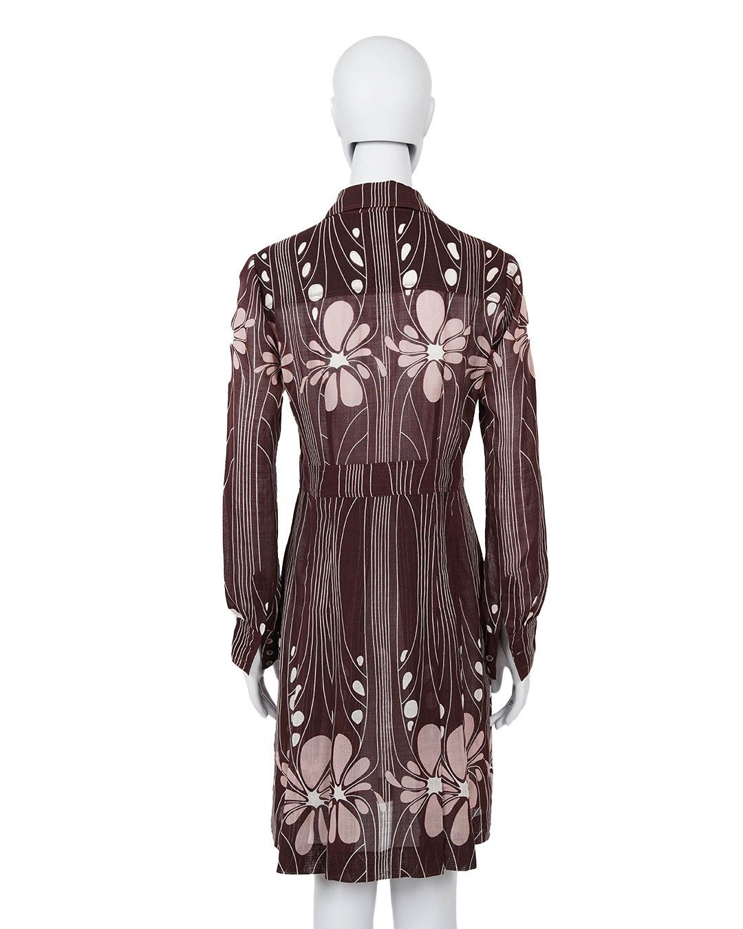 Miu Miu Miu Miu F/W2001 Art Nouveau Pattern Dress Size M / US 6-8 / IT 42-44 - 3 Thumbnail