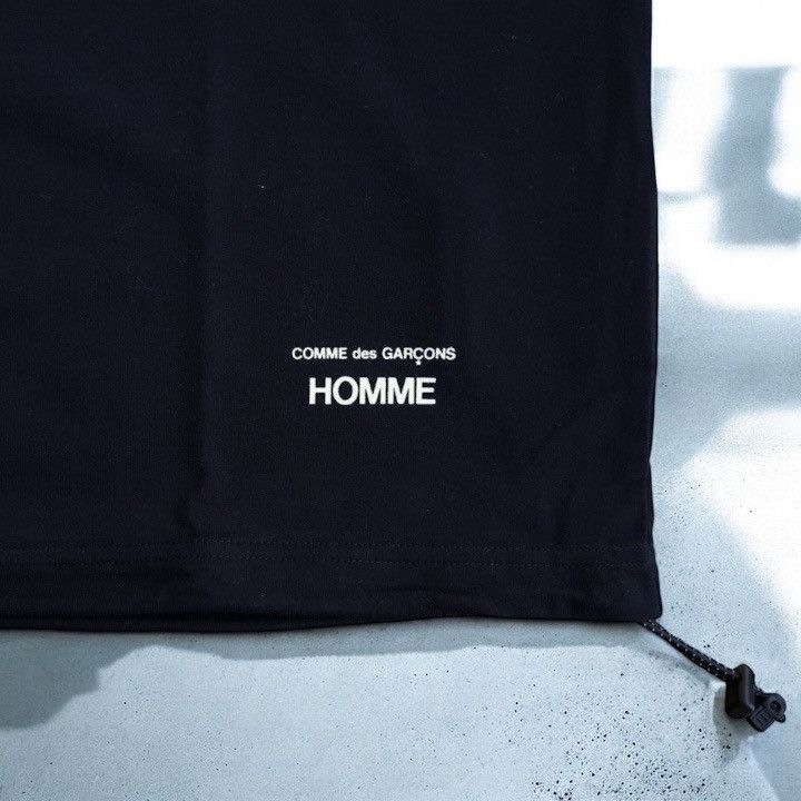 Comme des Garcons Homme NWT 25SS COMME des GARCONS HOMME Spindle Logo Tee Black M Size US M / EU 48-50 / 2 - 5 Thumbnail