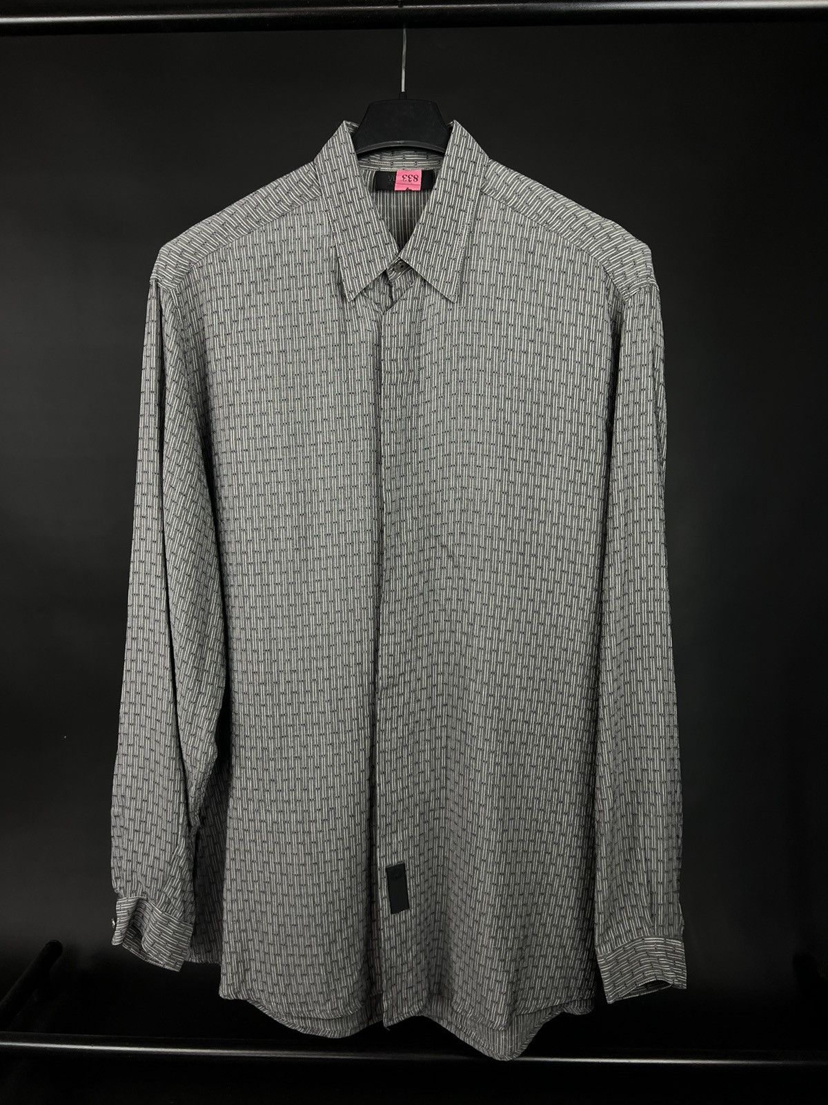 VTG shirt Versace Classic gray long sleeve buttons