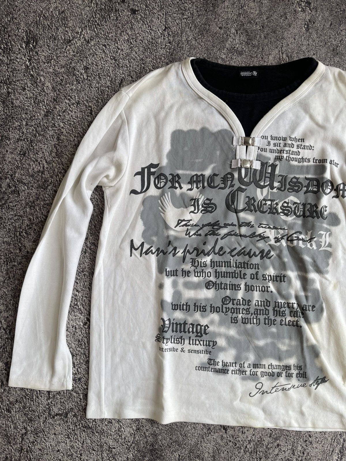 Japanese Brand Y2K Heukgisa tribal ifsixwasnine punk long sleeve Size US L / EU 52-54 / 3 - 4 Thumbnail