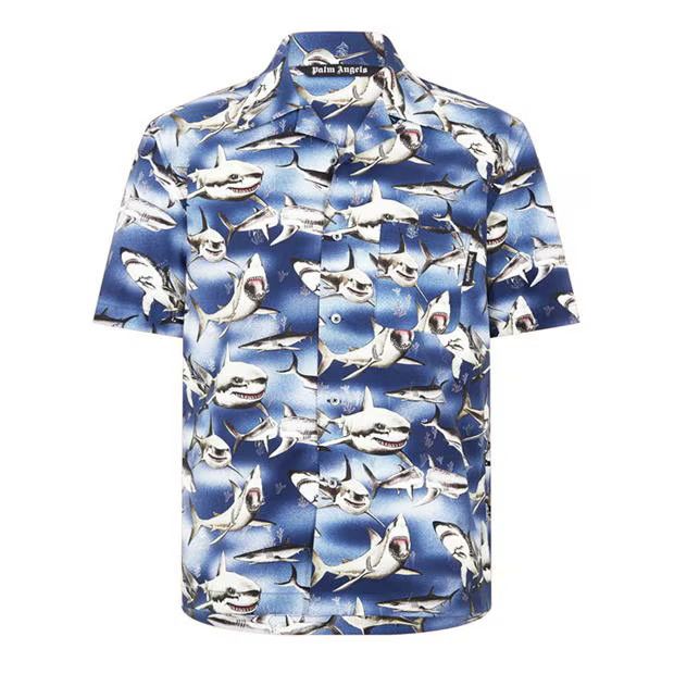 image of Palm Angels O1G2R1Mq0524 Shirts In Multicolor, Men's (Size Large)