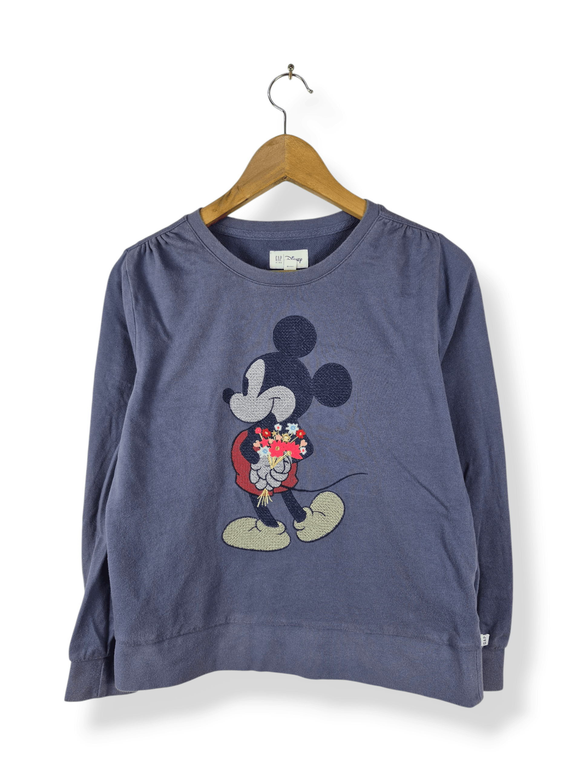 Gap 🔥 GAP Disney Mickey Mouse Embroided Sweatshirt Kids Size US XXS / EU 40 - 1 Thumbnail