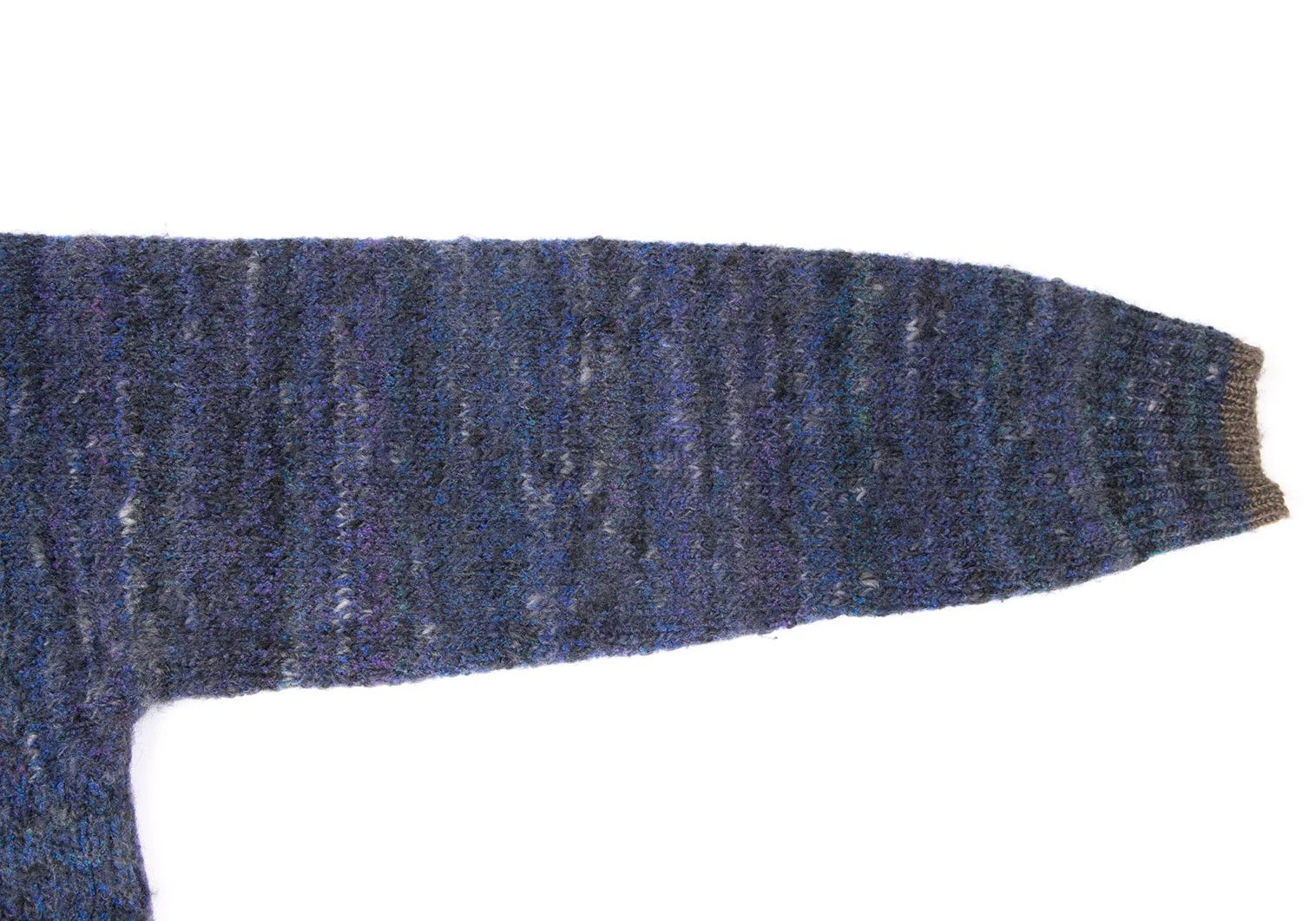 Issey Miyake Wool Nylon Mix Color Knit Sweater in Blue, Size M Size US M / EU 48-50 / 2 - 5 Thumbnail