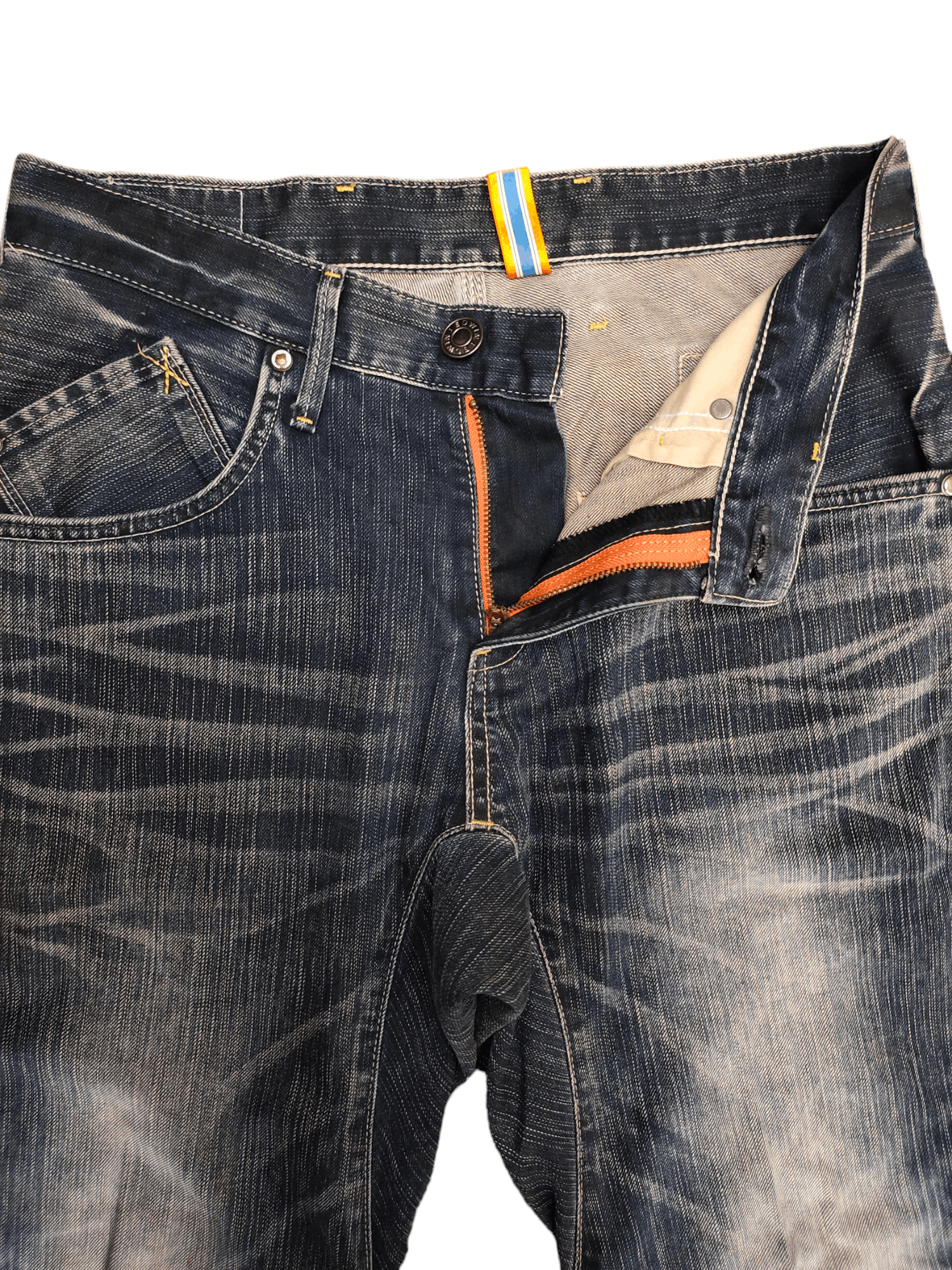 Comme des Garcons × Undercover Edwin XV-Function Curve Leg Denim Jeans Clawmark Size US 30 / EU 46 - 9 Thumbnail